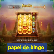 papel de bingo